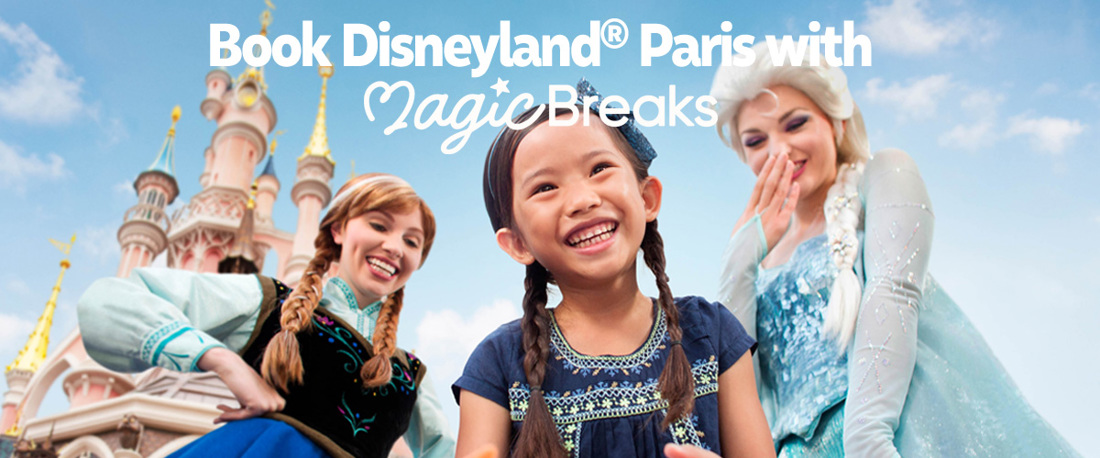 Disneyland Paris resort at Marne-la-Vallée, where rail passengers arrive beside the Disney Parks